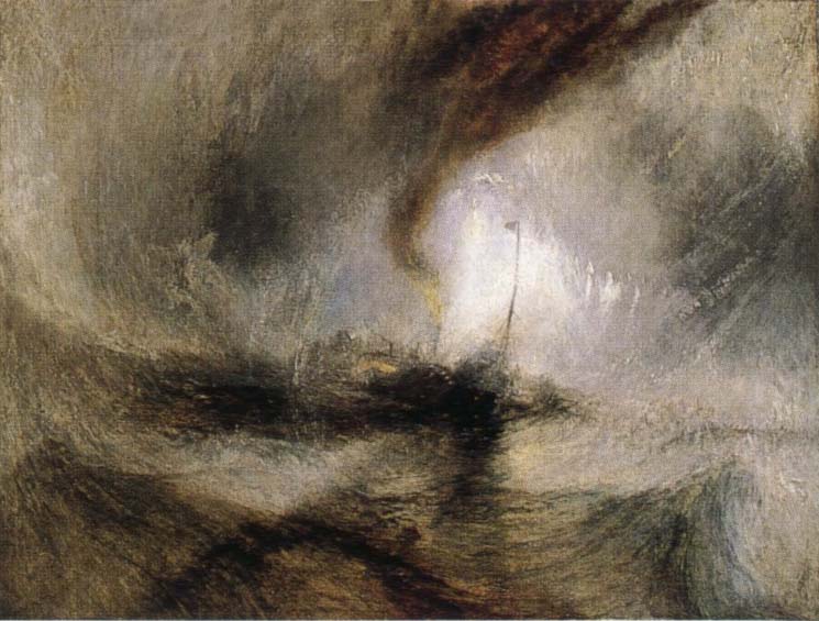 J.M.W. Turner Snow Storm-Steam-Boat off a Harbour-s Mouth